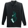 Long Sleeve Silk Touch Polo with Pocket Thumbnail