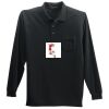 Long Sleeve Silk Touch Polo with Pocket Thumbnail