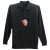 Long Sleeve Silk Touch Polo with Pocket Thumbnail