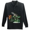 Long Sleeve Silk Touch Polo with Pocket Thumbnail