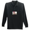 Long Sleeve Silk Touch Polo with Pocket Thumbnail