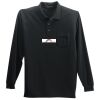 Long Sleeve Silk Touch Polo with Pocket Thumbnail