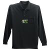 Long Sleeve Silk Touch Polo with Pocket Thumbnail