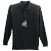 Long Sleeve Silk Touch Polo with Pocket Thumbnail