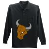 Long Sleeve Silk Touch Polo with Pocket Thumbnail