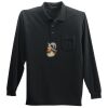 Long Sleeve Silk Touch Polo with Pocket Thumbnail
