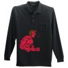 Long Sleeve Silk Touch Polo with Pocket Thumbnail