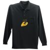 Long Sleeve Silk Touch Polo with Pocket Thumbnail