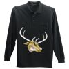 Long Sleeve Silk Touch Polo with Pocket Thumbnail
