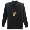 Long Sleeve Silk Touch Polo with Pocket Thumbnail