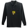 Long Sleeve Silk Touch Polo with Pocket Thumbnail