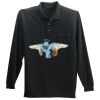 Long Sleeve Silk Touch Polo with Pocket Thumbnail