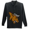 Long Sleeve Silk Touch Polo with Pocket Thumbnail