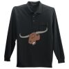 Long Sleeve Silk Touch Polo with Pocket Thumbnail