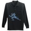 Long Sleeve Silk Touch Polo with Pocket Thumbnail
