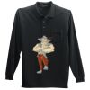 Long Sleeve Silk Touch Polo with Pocket Thumbnail