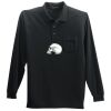 Long Sleeve Silk Touch Polo with Pocket Thumbnail