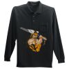 Long Sleeve Silk Touch Polo with Pocket Thumbnail