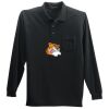 Long Sleeve Silk Touch Polo with Pocket Thumbnail