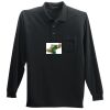 Long Sleeve Silk Touch Polo with Pocket Thumbnail