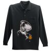 Long Sleeve Silk Touch Polo with Pocket Thumbnail