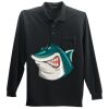 Long Sleeve Silk Touch Polo with Pocket Thumbnail