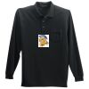 Long Sleeve Silk Touch Polo with Pocket Thumbnail
