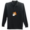Long Sleeve Silk Touch Polo with Pocket Thumbnail