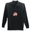 Long Sleeve Silk Touch Polo with Pocket Thumbnail