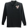 Long Sleeve Silk Touch Polo with Pocket Thumbnail