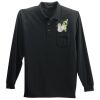 Long Sleeve Silk Touch Polo with Pocket Thumbnail