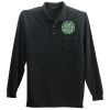 Long Sleeve Silk Touch Polo with Pocket Thumbnail