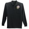 Long Sleeve Silk Touch Polo with Pocket Thumbnail