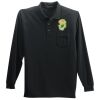 Long Sleeve Silk Touch Polo with Pocket Thumbnail