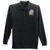 Long Sleeve Silk Touch Polo with Pocket Thumbnail