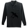Long Sleeve Silk Touch Polo with Pocket Thumbnail