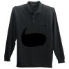 Long Sleeve Silk Touch Polo with Pocket Thumbnail