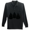 Long Sleeve Silk Touch Polo with Pocket Thumbnail
