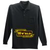 Long Sleeve Silk Touch Polo with Pocket Thumbnail