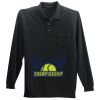 Long Sleeve Silk Touch Polo with Pocket Thumbnail