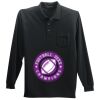 Long Sleeve Silk Touch Polo with Pocket Thumbnail